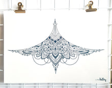 Phoenix Sternum Tattoo