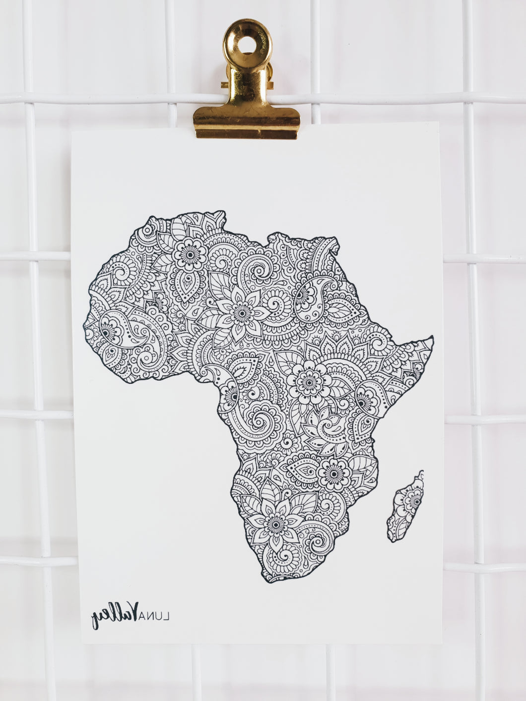 Africa Map tattoo