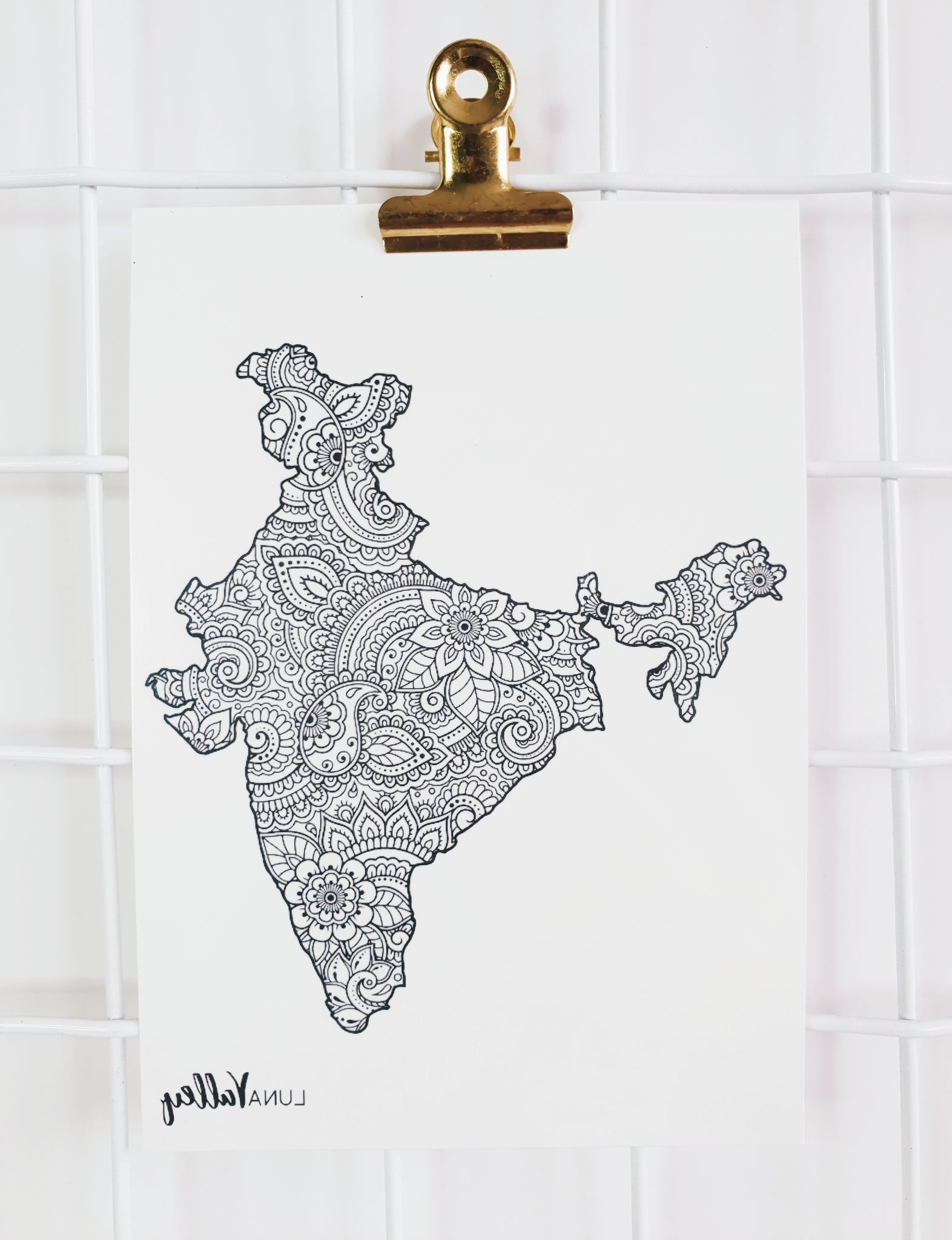 Doodle freehand drawing India political map with major cities. Vector  illustration. Stock Vector | Adobe Stock