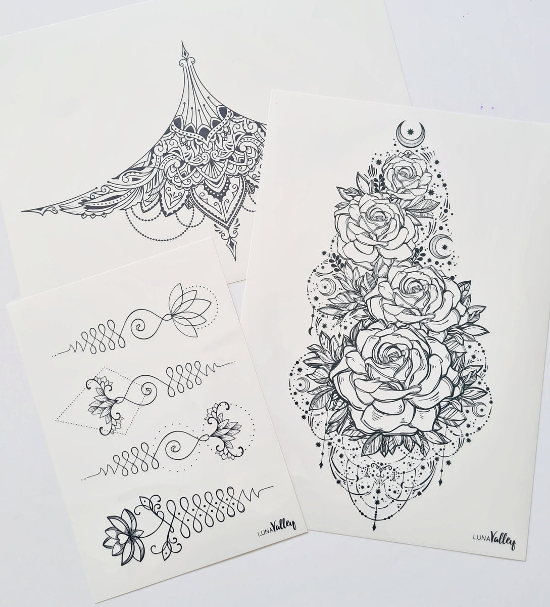 Festival Temporary Tattoos Multipack – Luna Valley