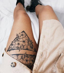 Floral Triangles tattoo